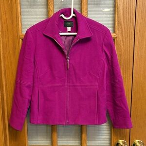 Louben Cashmere Wool blend Blazer with zipper